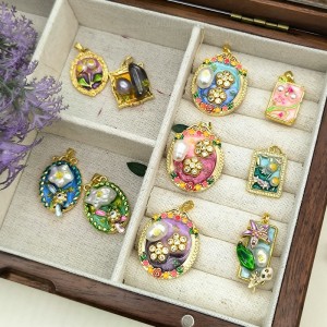 Vintageöljymaalausriipus