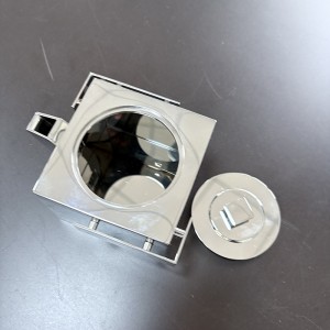 Zotye Ruostumattomasta teräksestä valmistettu metallihopea elektropnoitu yksinkertainen muotoilu 8,5 cm ruostumattomasta teräksestä valmistettu teekannu