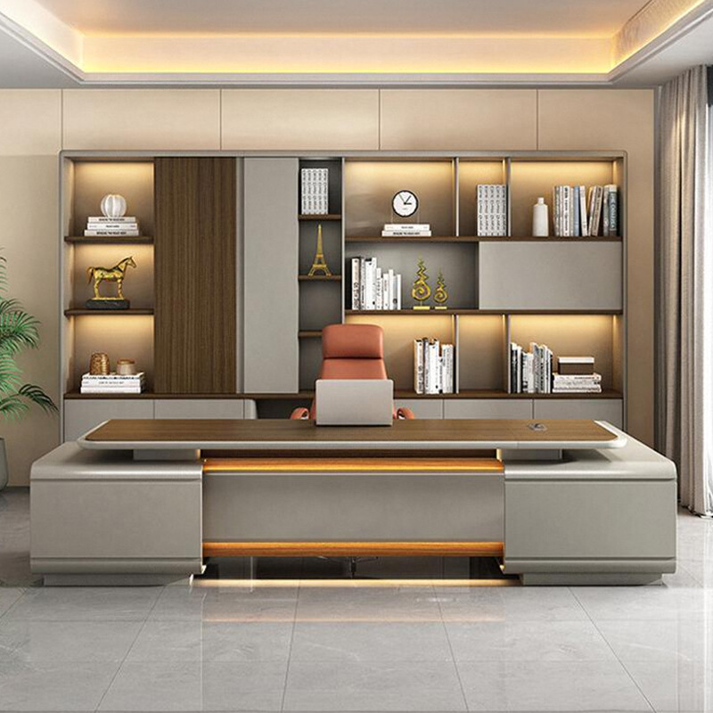 Malli DBT008 Executive Desk, puheenjohtaja/Puheenjohtajan toimistopöytä, Premium Large Manager -pöytä ja toimistotuolisarja johtajalle\n toimisto