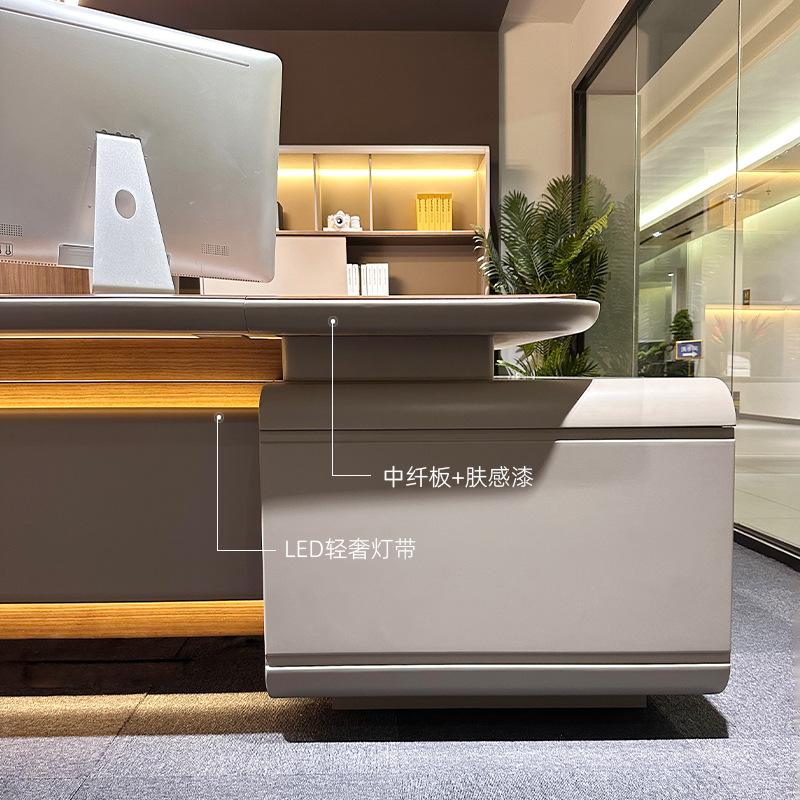 Malli DBT008 Executive Desk, puheenjohtaja/Puheenjohtajan toimistopöytä, Premium Large Manager -pöytä ja toimistotuolisarja johtajalle\n toimisto